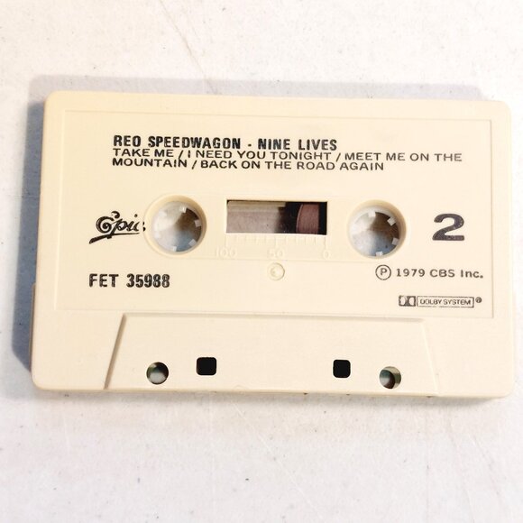 REO Speedwagon ~ Nine Lives (cassette, 1979) tested and works - Picture 3 of 3